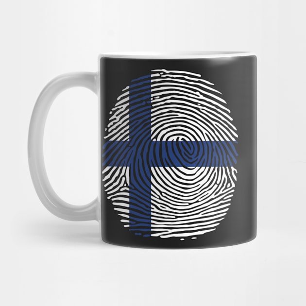 Finland flag fingerprint by HawaiPlus